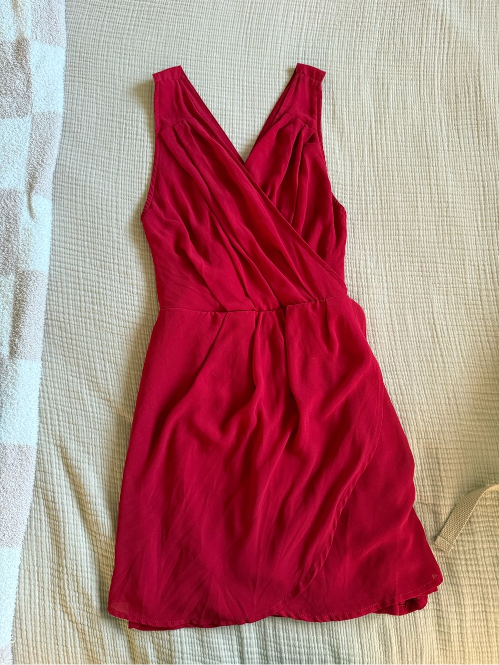 Tobi Red Sleeveless Mini Dress